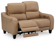 Load image into Gallery viewer, Mosswell - Power Reclining Loveseat With Adj Headrest - Toffee