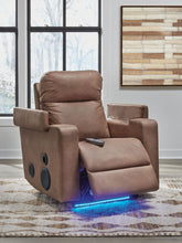Load image into Gallery viewer, Lorrenton - Glider Power Recliner With Audio System - Caramel