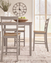 Load image into Gallery viewer, Harperfeld - Dining Room Counter Table Set (Set of 5) - Natural / Gray