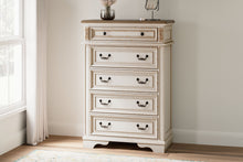 Load image into Gallery viewer, Realyn - Five Drawer Chest - White / Brown / Beige