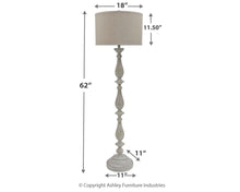 Load image into Gallery viewer, Bernadate - Poly Floor Lamp - Whitewash
