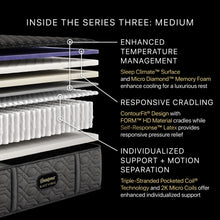Load image into Gallery viewer, Beautyrest Black - 15" Series Three Hybrid Medium Mattress