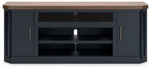 Load image into Gallery viewer, Landocken - XL TV Stand W/Fireplace Option - Brown / Blue