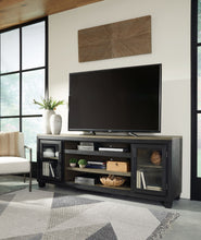 Load image into Gallery viewer, Foyland - XL TV Stand w/Fireplace Option - Black / Brown