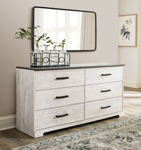 Load image into Gallery viewer, Shawburn - Six Drawer Dresser - Pewter-tone pulls - White / Black / Gray