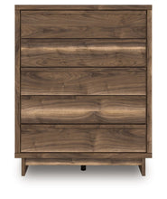 Load image into Gallery viewer, Chirason - Five Drawer Wide Chest - Brown