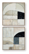 Load image into Gallery viewer, Bexlen - Wall Art Set (Set of 2) - Tan / Taupe / Black