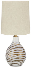 Load image into Gallery viewer, Aleela - Metal Table Lamp - White / Gold Finish