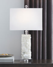 Load image into Gallery viewer, Malise - Alabaster Table Lamp - White