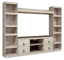 Load image into Gallery viewer, Willowton - 4-Piece Entertainment Center - Whitewash