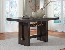 Load image into Gallery viewer, Burkhaus - Rectangular Dining Room Counter Table - Dark Brown