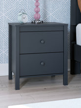 Load image into Gallery viewer, Simmenfort - Two Drawer Night Stand - Navy Blue