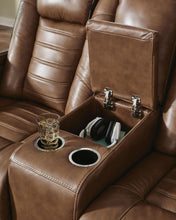Load image into Gallery viewer, Gruaro - Power Reclining Loveseat With Console / Adjustable Headrest - Amber