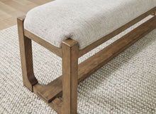 Load image into Gallery viewer, Cabalynn - Large Uph Dining Room Bench - Oatmeal / Light Brown