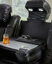 Load image into Gallery viewer, Caveman Den - Power Reclining Sofa With Adj Headrest - Midnight
