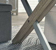 Load image into Gallery viewer, Krystanza - 9 Pc. - Dining Room Table, 8 Oatmeal Side Chairs - Weathered Gray