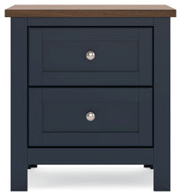 Load image into Gallery viewer, Landocken - Two Drawer Night Stand - Brown / Blue