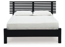 Load image into Gallery viewer, Danziar - Full Slat Panel Bed With Low Footboard - Black