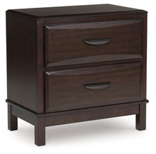 Load image into Gallery viewer, Vanmore - Two Drawer Night Stand - Dark Brown