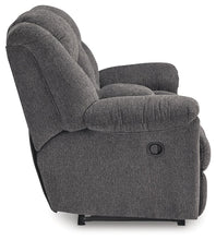 Load image into Gallery viewer, Foreside - Dbl Reclining Loveseat with Console - Charcoal
