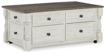 Load image into Gallery viewer, Havalance - Lift Top Cocktail Table with Storage Drawers - White / Gray