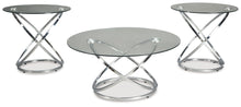 Load image into Gallery viewer, Hollynyx - Occasional Table Set (Set of 3) - Chrome Finish