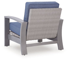 Load image into Gallery viewer, Half Moon Beach - Spring Lounge Chair - Blue / Gray