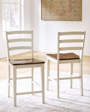 Load image into Gallery viewer, Brinfern - Barstool (Set of 2) - Brown / Antique White