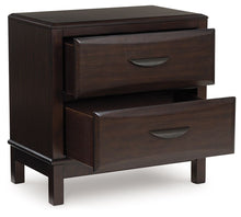 Load image into Gallery viewer, Vanmore - Two Drawer Night Stand - Dark Brown