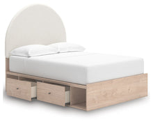 Load image into Gallery viewer, Arloster - 4 Pc. - Full Panel Storage Bed, Dresser, Mirror And Nightstand - Tan