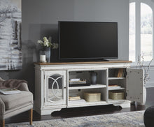 Load image into Gallery viewer, Realyn - XL TV Stand w/Fireplace Option - Chipped White