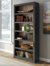 Load image into Gallery viewer, Wildenauer - 4 Pc. - Home Office Desk And Return, Swivel Desk Chair, Bookcase - Brown / Black