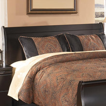 Load image into Gallery viewer, Huey Vineyard - Queen Sleigh Headboard - Black