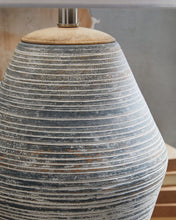 Load image into Gallery viewer, Lawrock - Terracotta Table Lamp - Antique Blue