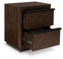 Load image into Gallery viewer, Dilenno - Two Drawer Night Stand - Dark Brown