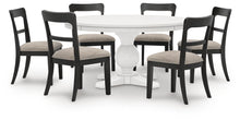 Load image into Gallery viewer, Greddinton - Round Dining Table Set - Black Chairs