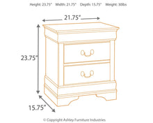Load image into Gallery viewer, Alisdair - Two Drawer Night Stand - Reddish Brown