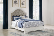 Load image into Gallery viewer, Blendon - Queen Upholstered Panel Bed - Rustic Brown