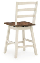 Load image into Gallery viewer, Brinfern - Swivel Stool (Set of 2) - Brown / Antique White