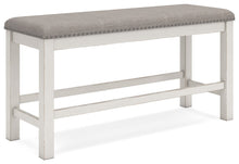 Load image into Gallery viewer, Robbinsdale - Dbl Counter Height Upholstered Dining Bench - Antique White