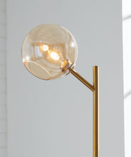 Load image into Gallery viewer, Abanson - Metal Floor Lamp - Amber / Gold Finish