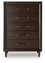 Load image into Gallery viewer, Dantenton - Five Drawer Chest - Merlot