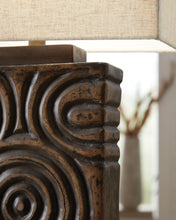 Load image into Gallery viewer, Heathbury - Paper Table Lamp - Antique Brown