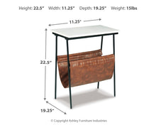 Load image into Gallery viewer, Etanbury - Accent Table - Brown / Black / White
