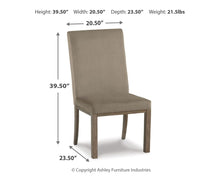 Load image into Gallery viewer, Chrestner - Dining UPH Side Chair (Set of 2) - Gray / Brown