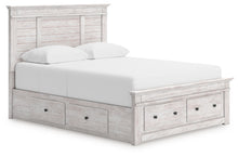 Load image into Gallery viewer, Makidern - Panel Storage Bed With Under Bed Storage Unit And Storage Footboard