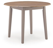 Load image into Gallery viewer, Harperfeld - Round Dining Room Drop Leaf Table - Natural / Gray