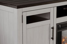 Load image into Gallery viewer, Darborn - 88" TV Stand With Electric Infrared Fireplace Insert - Gray / Brown