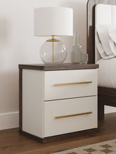 Load image into Gallery viewer, Kendanport - Two Drawer Night Stand - Brown / White