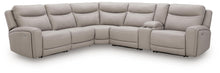 Load image into Gallery viewer, Gravier - 6-Piece Power Reclining Sectional With Storage Console - Gray